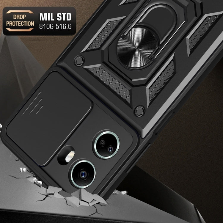 SLIDING ARMOR Tvrdený kryt pre Huawei nova 10 SE - modrý