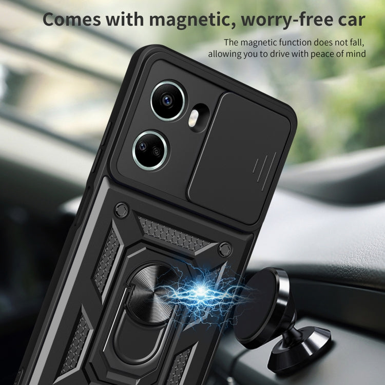 SLIDING ARMOR Tvrdený kryt pre Huawei nova 10 SE - modrý