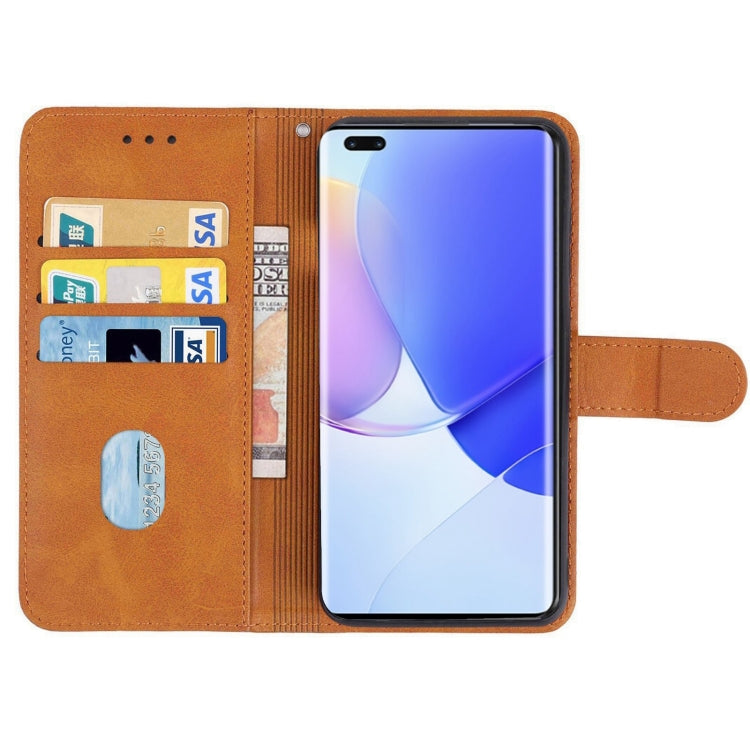 SOLID Knižkové puzdro pre Huawei Nova 9 SE - hnedé