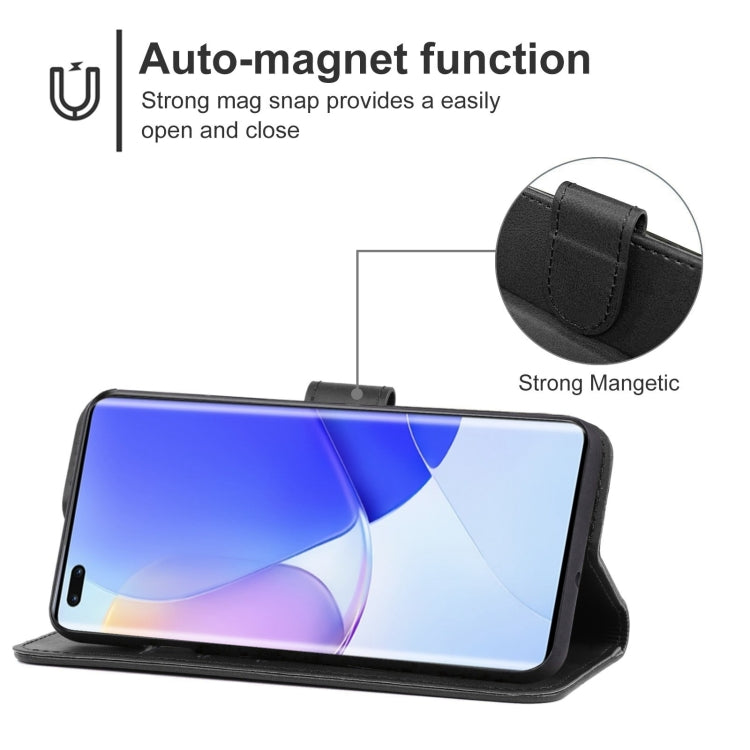 SOLID Knižkové puzdro pre Huawei Nova 9 SE - čierne