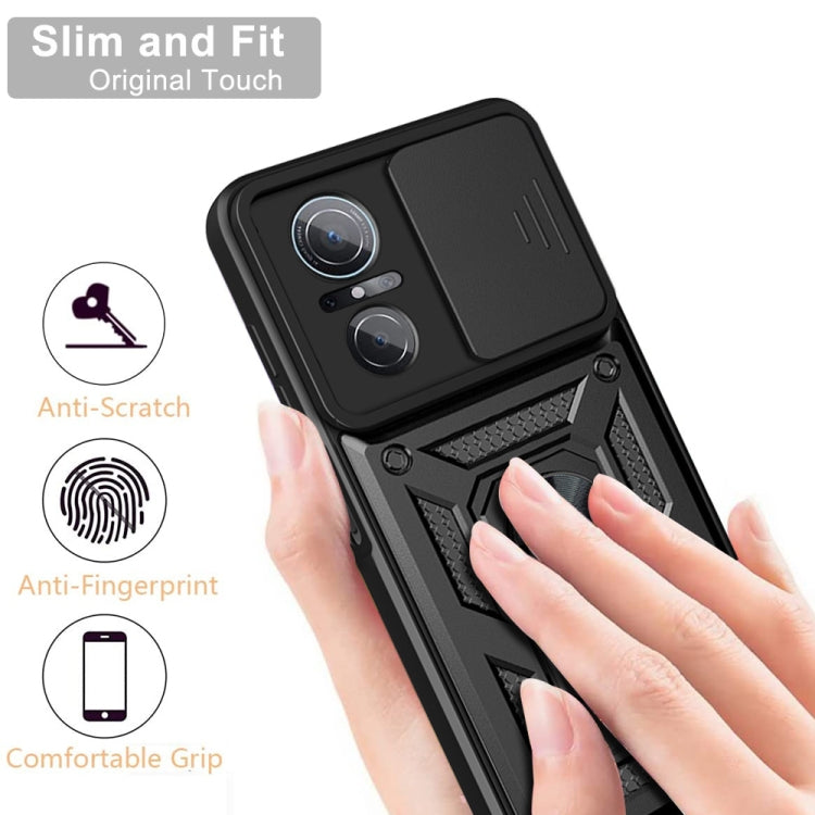 SLIDING ARMOR Tvrdený kryt pre Huawei Nova 9 SE - čierny