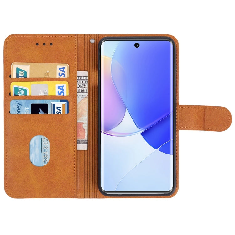 SOLID Knižkové puzdro pre Huawei Nova 9 - hnedé
