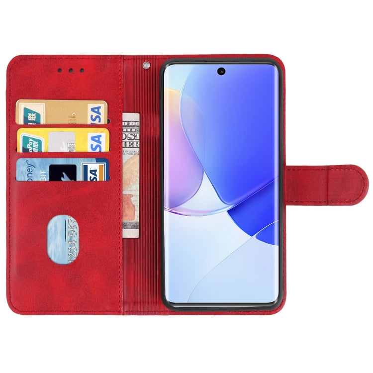 SOLID Knižkové puzdro pre Huawei Nova 9 - červené