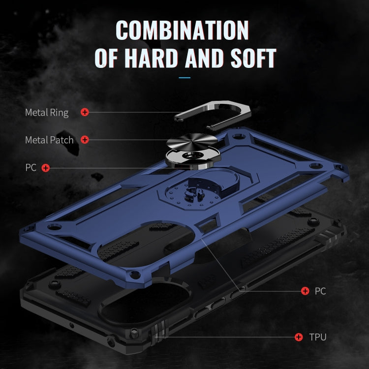 RING ARMOR Tvrdený kryt pre Huawei Nova 9 - modrý