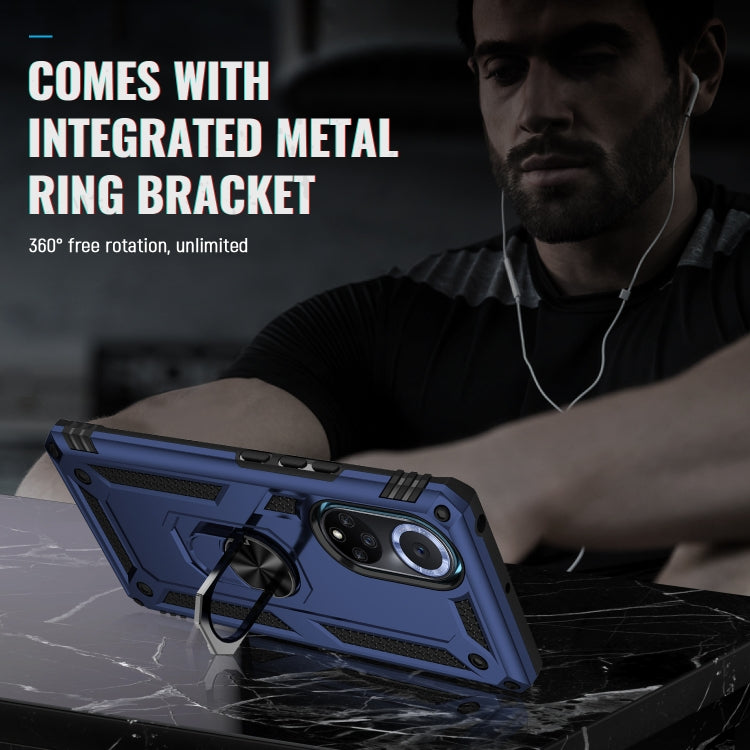 RING ARMOR Tvrdený kryt pre Huawei Nova 9 - modrý