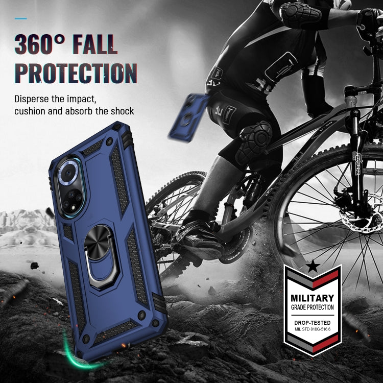 RING ARMOR Tvrdený kryt pre Huawei Nova 9 - modrý