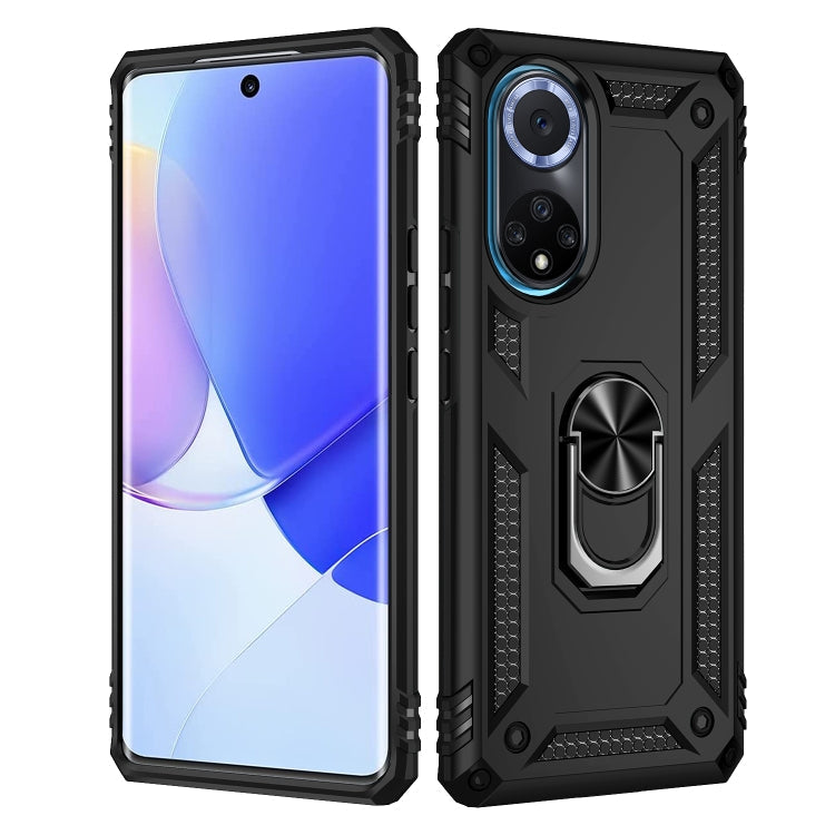 RING ARMOR Tvrdený kryt pre Huawei Nova 9 - čierny