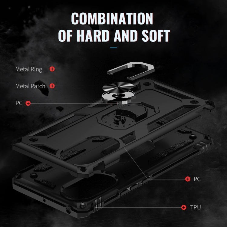 RING ARMOR Tvrdený kryt pre Huawei Nova 9 - čierny