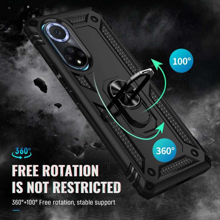 RING ARMOR Tvrdený kryt pre Huawei Nova 9 - čierny