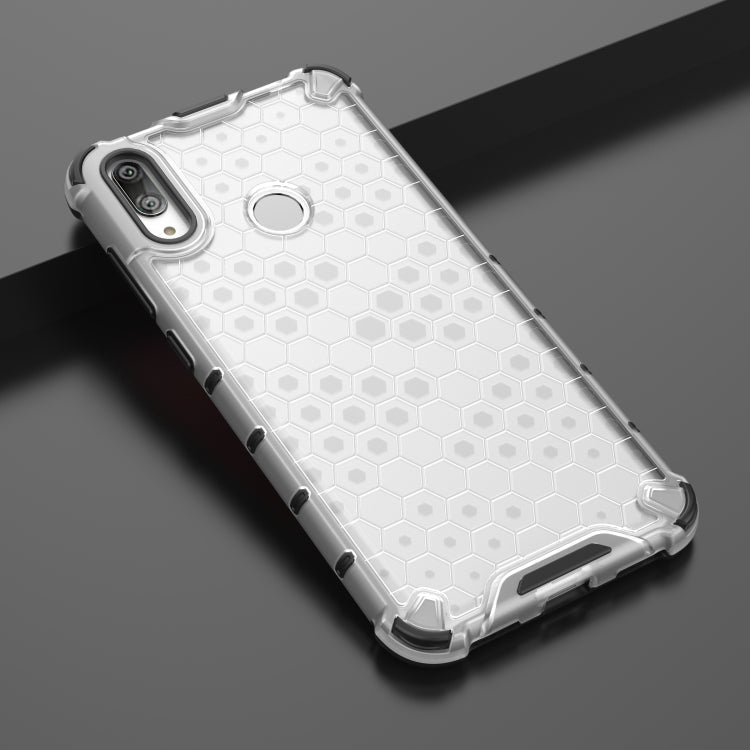 HONEYCOMB Tvrdený kryt pre Huawei Y7 2019 / Y7 Prime 2019 - biely