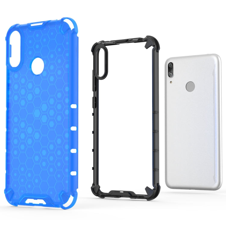 HONEYCOMB Tvrdený kryt pre Huawei Y7 2019 / Y7 Prime 2019 - biely