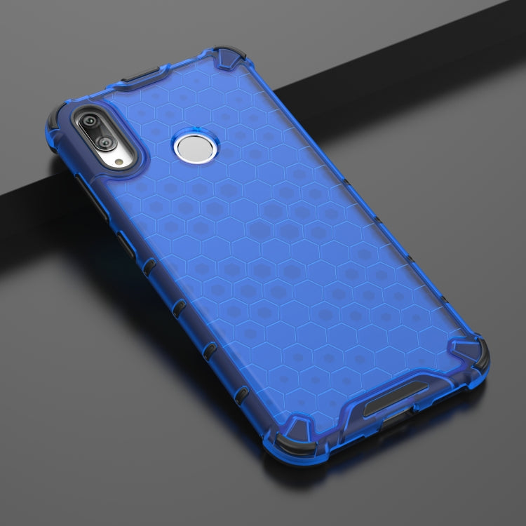 HONEYCOMB Tvrdený kryt pre Huawei Y7 2019 / Y7 Prime 2019 - modrý