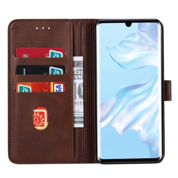 GUSSIM Knižkové puzdro pre Huawei P30 Pro - tmavo hnedé