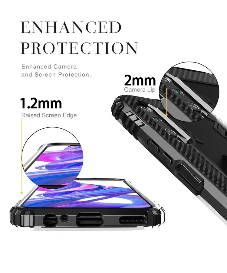 HOLDER ARMOR Tvrdený kryt pre Huawei P30 - čierny