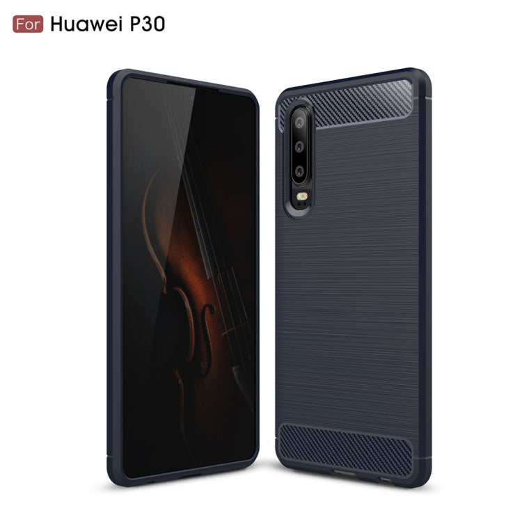 CARBON Zadný obal pre Huawei P30 - modrý