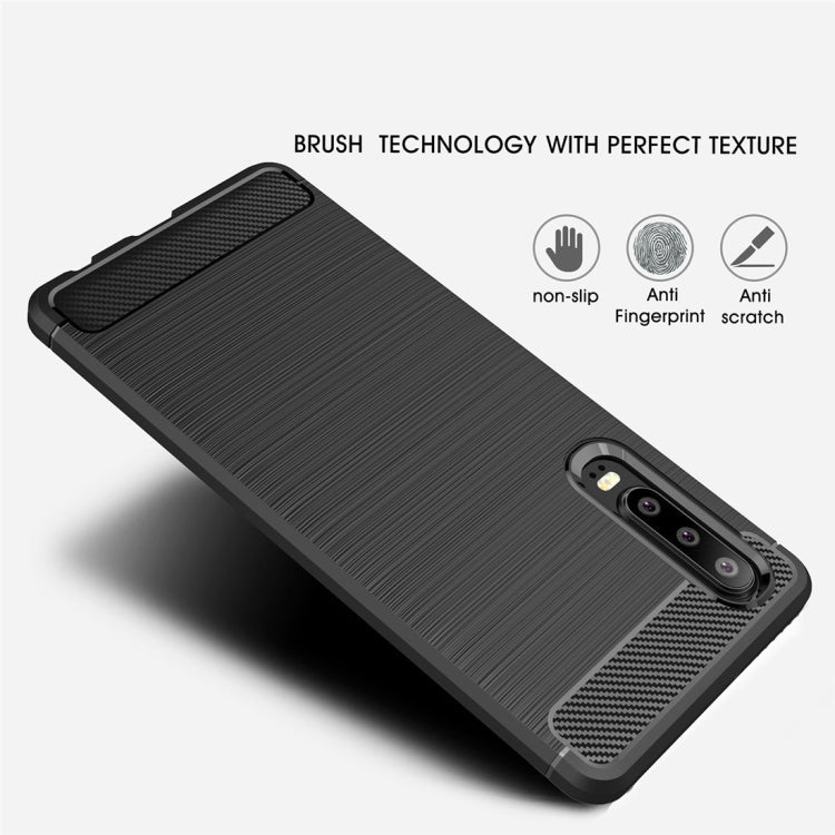 CARBON Zadný obal pre Huawei P30 - modrý