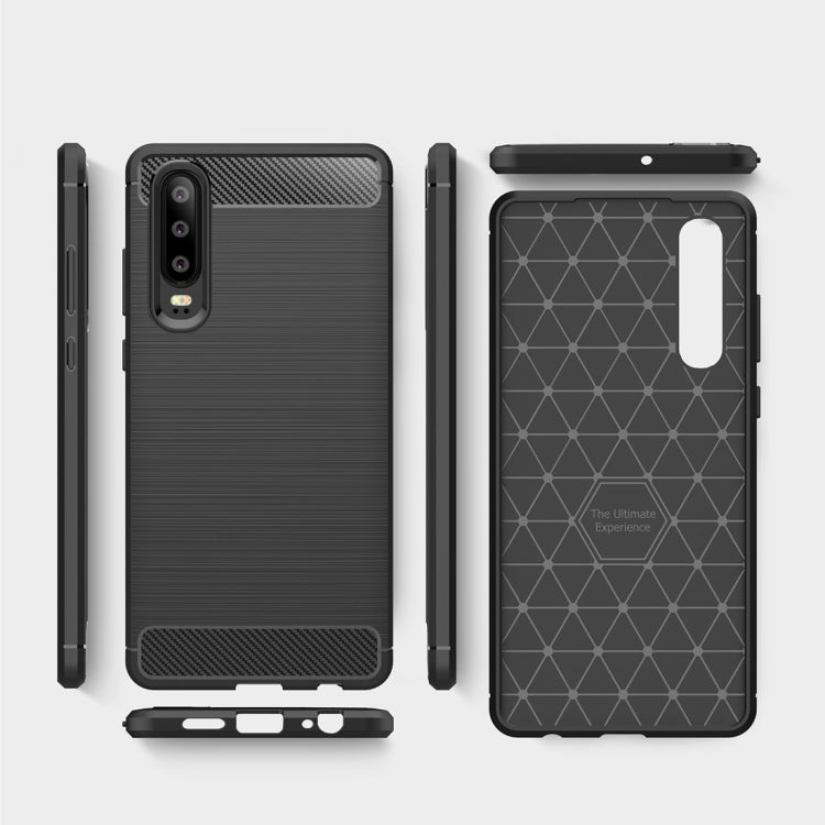 CARBON Zadný obal pre Huawei P30 - modrý