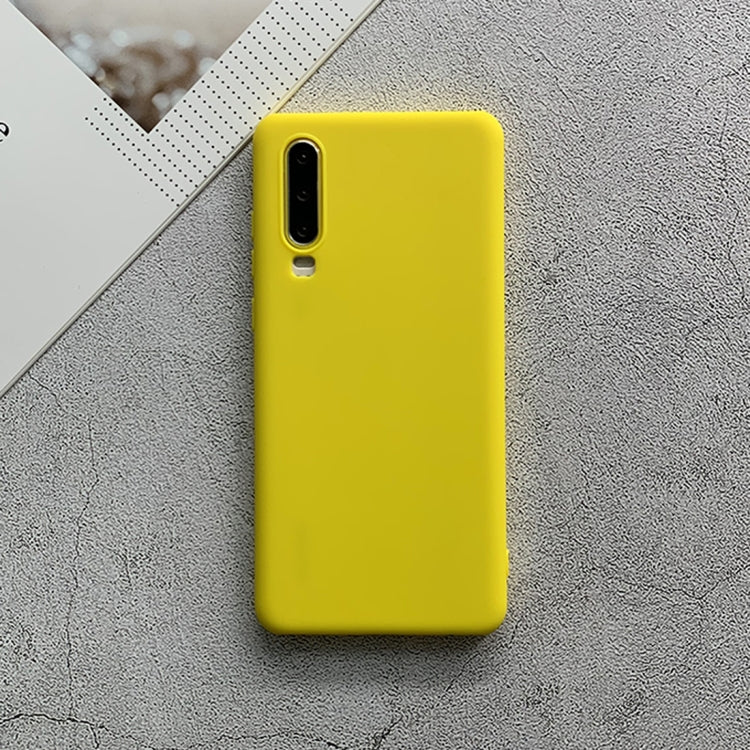 MATT Silikónový obal pre Huawei P30 - žltý