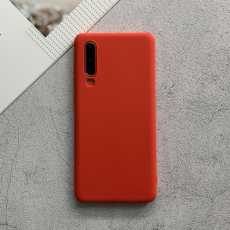 MATT Silikónový obal pre Huawei P30 - červený