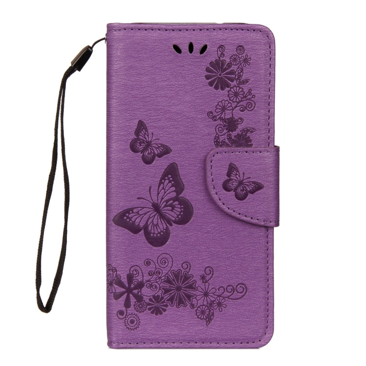 BUTTERFLY Knižkové puzdro pre Huawei P20 Lite - fialové