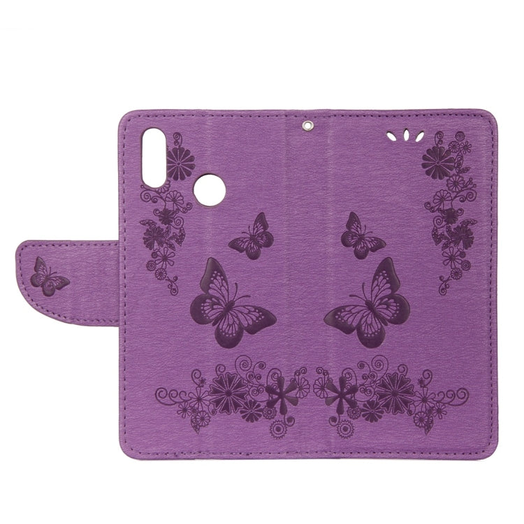 BUTTERFLY Knižkové puzdro pre Huawei P20 Lite - fialové