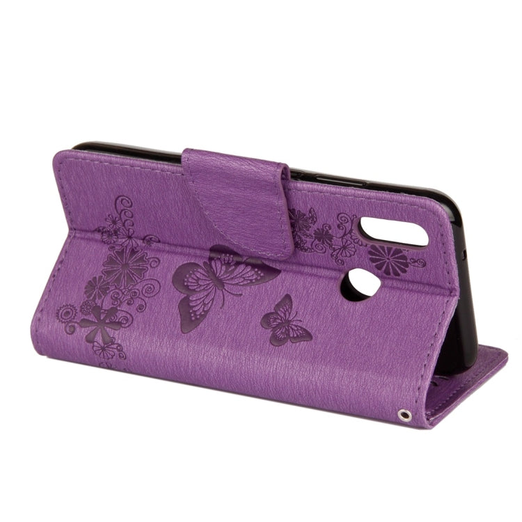 BUTTERFLY Knižkové puzdro pre Huawei P20 Lite - fialové