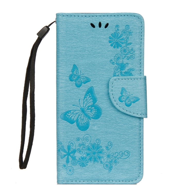BUTTERFLY Knižkové puzdro pre Huawei P20 Lite - modré