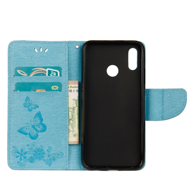 BUTTERFLY Knižkové puzdro pre Huawei P20 Lite - modré