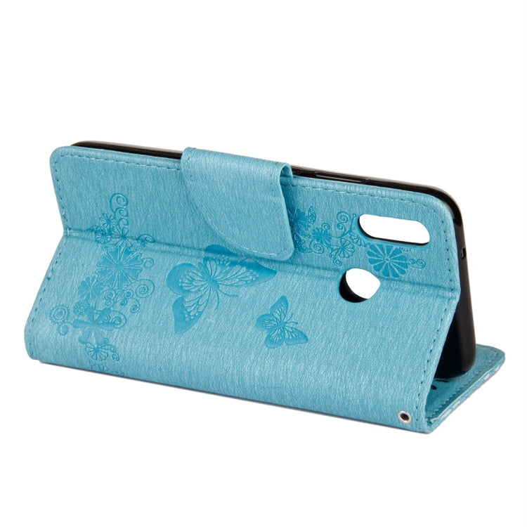 BUTTERFLY Knižkové puzdro pre Huawei P20 Lite - modré