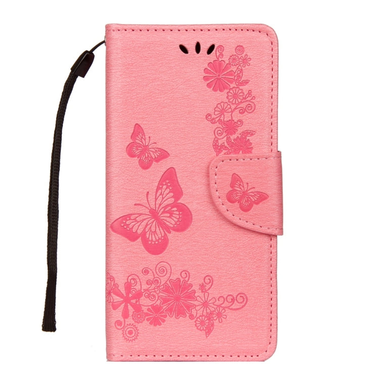 BUTTERFLY Knižkové puzdro pre Huawei P20 Lite - ružové