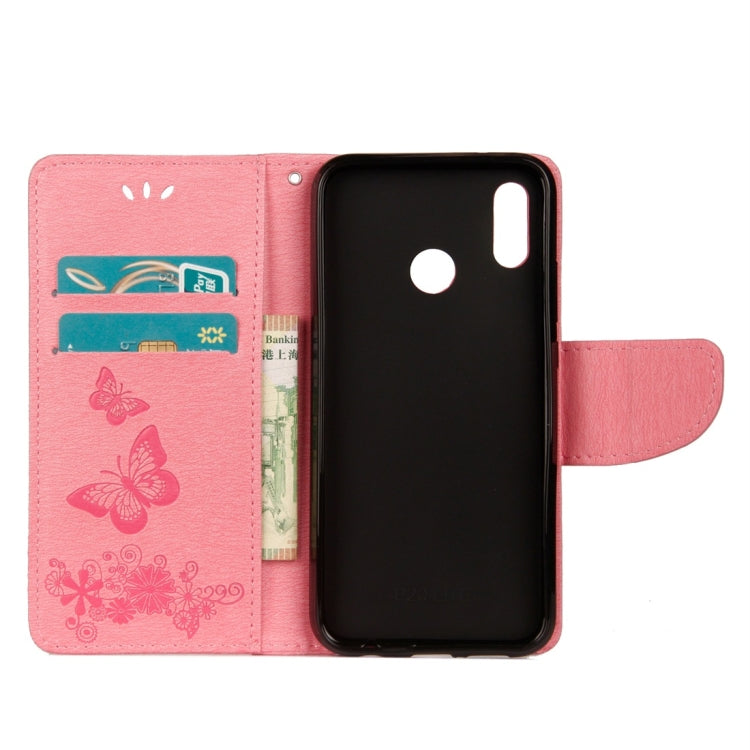 BUTTERFLY Knižkové puzdro pre Huawei P20 Lite - ružové