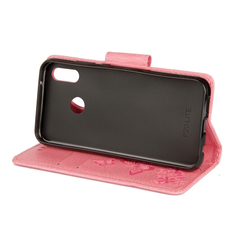 BUTTERFLY Knižkové puzdro pre Huawei P20 Lite - ružové