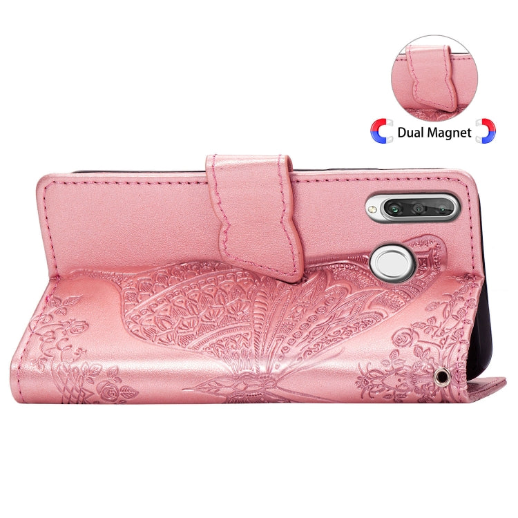 BUTTERFLY Knižkové puzdro pre Huawei P30 Lite - ružové