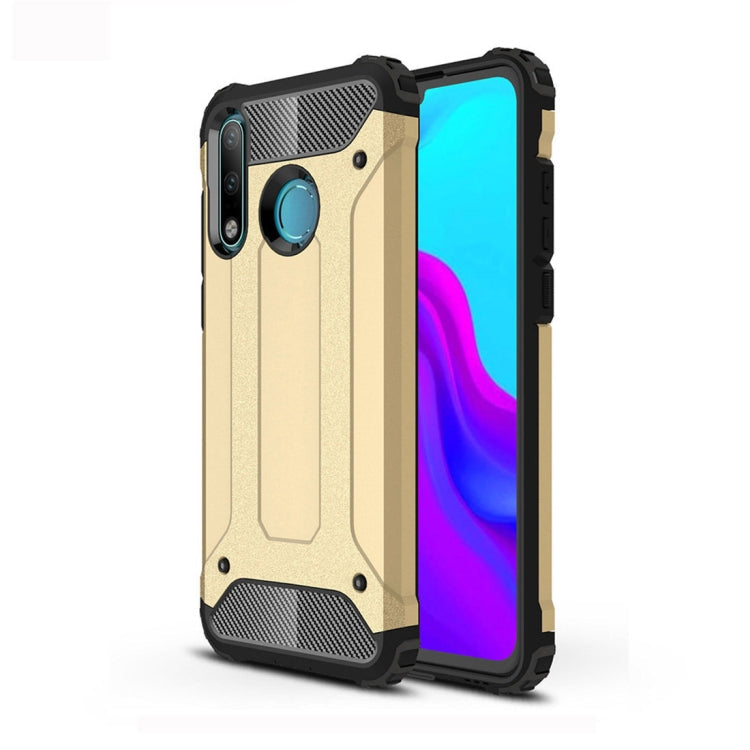 HYBRID ARMOR Tvrdený kryt pre Huawei P30 Lite - zlatý
