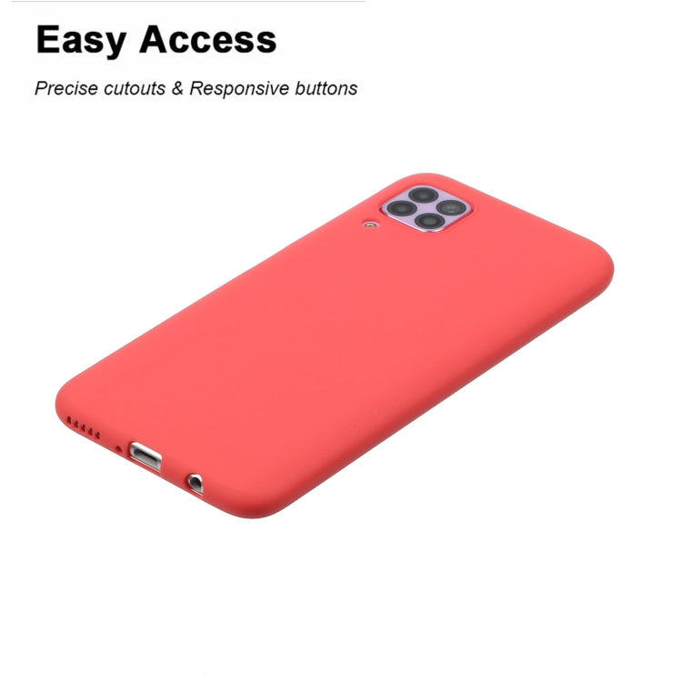 MATT Silikónový obal pre Huawei P40 Lite - červený
