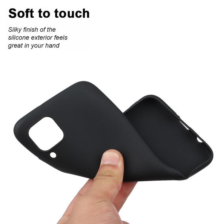 MATT Silikónový obal pre Huawei P40 Lite - čierny