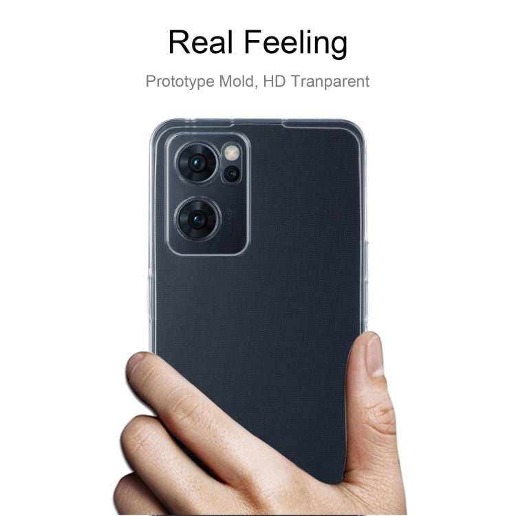 Silikónový kryt na Oppo Reno 7 Lite 5G – priesvitný