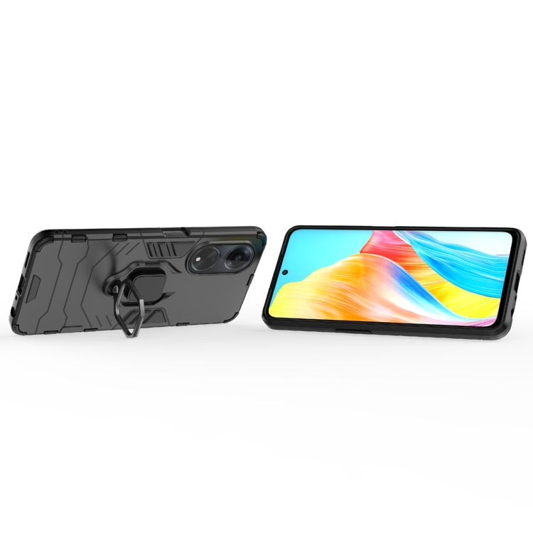 Ochranný kryt na Oppo A98 5G – Ring Armor, čierný