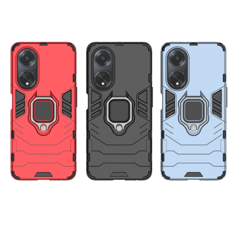 Ochranný kryt na Oppo A98 5G – Ring Armor, čierný