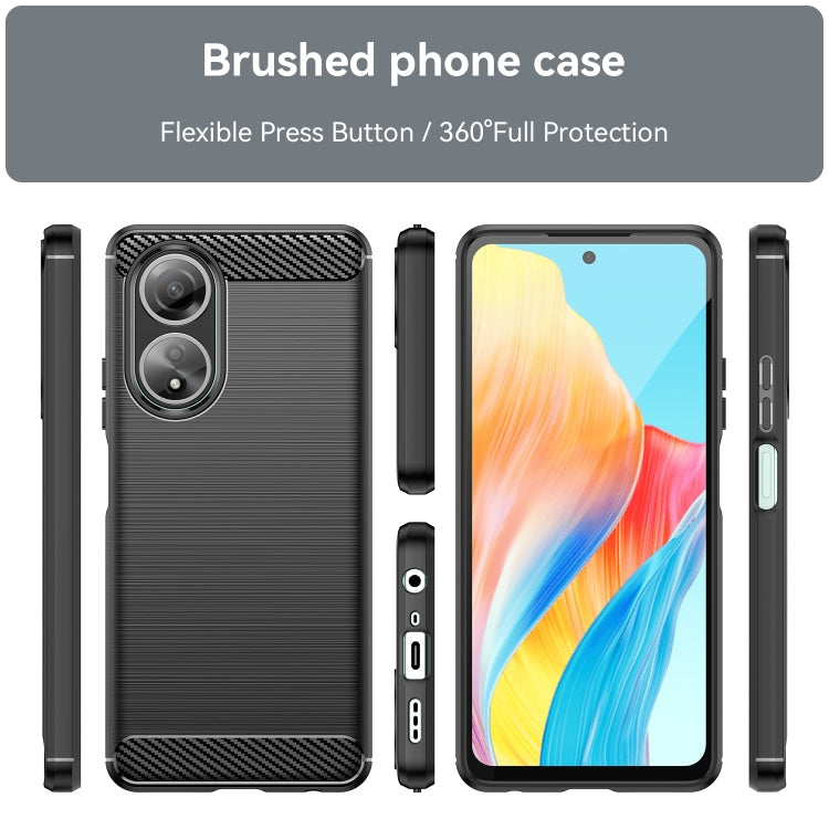Ochranný kryt na Oppo A58 – Carbon, čierný