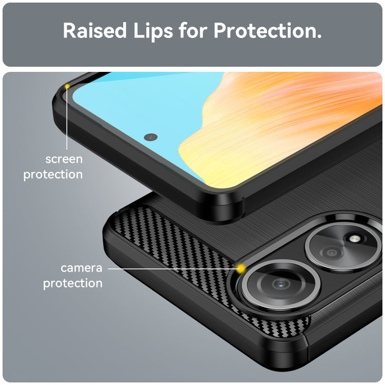 Ochranný kryt na Oppo A58 – Carbon, čierný