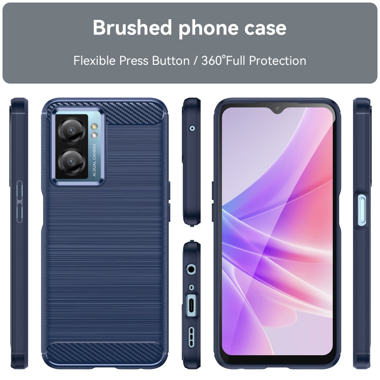 Ochranný kryt na Oppo A57s 4G – Carbon, modrý