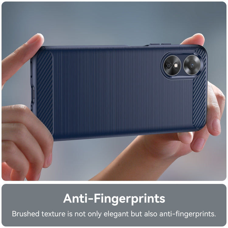 Ochranný kryt na Oppo A17 – Carbon, modrý