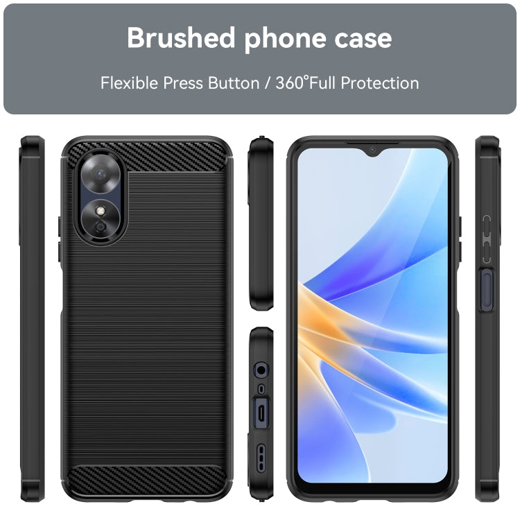 Ochranný kryt na Oppo A17 – Carbon, čierný