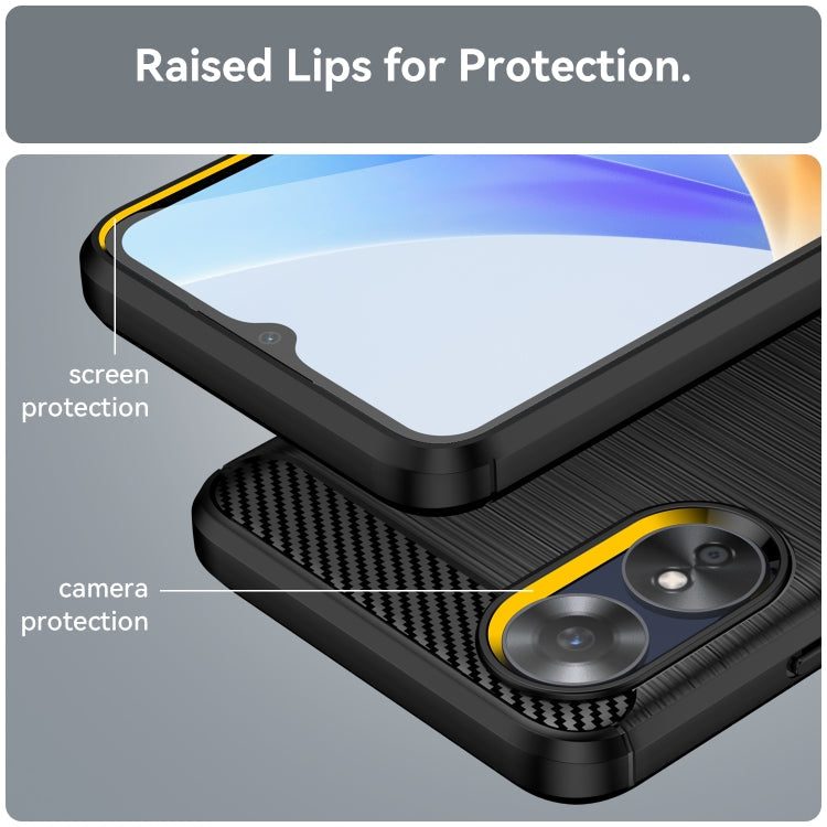 Ochranný kryt na Oppo A17 – Carbon, čierný