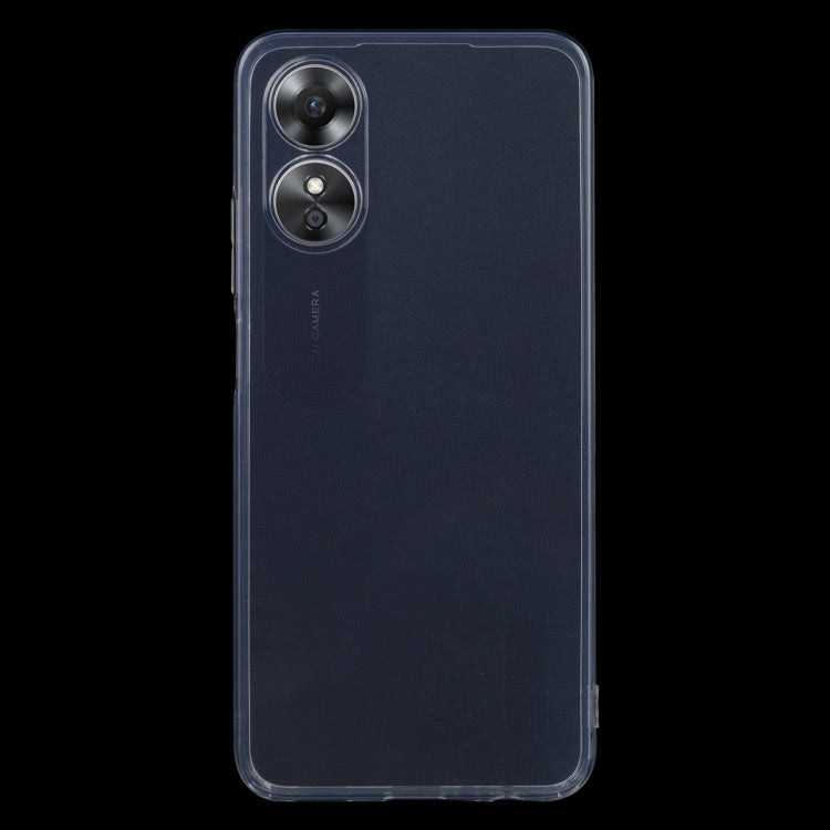Silikónový kryt na Oppo A17 – priesvitný, Transparentný