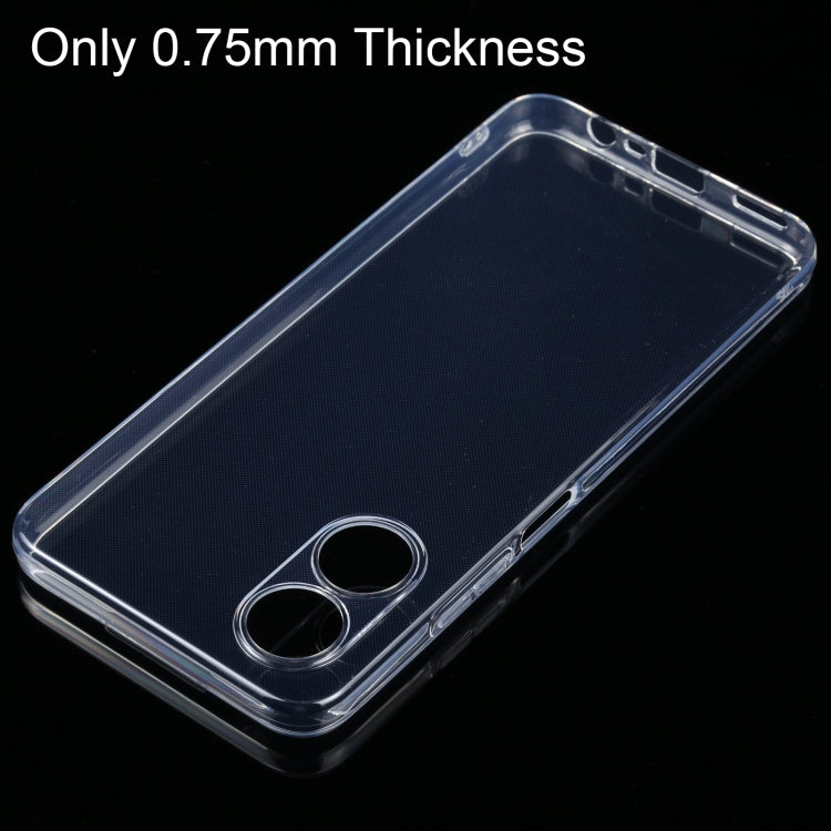 Silikónový kryt na Oppo A17 – priesvitný, Transparentný