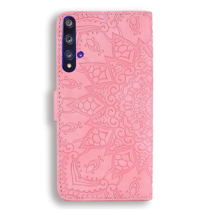 FLOWER Knižkové puzdro pre Huawei Nova 5T / Honor 20 - ružové