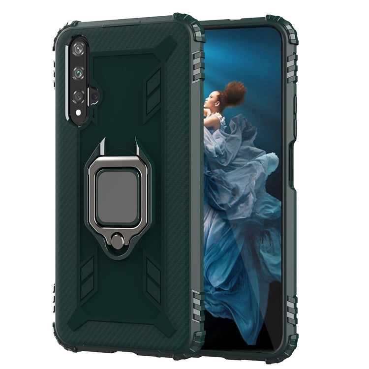 RING ARMOR Tvrdený kryt pre Huawei Nova 5T / Honor 20 - zelený