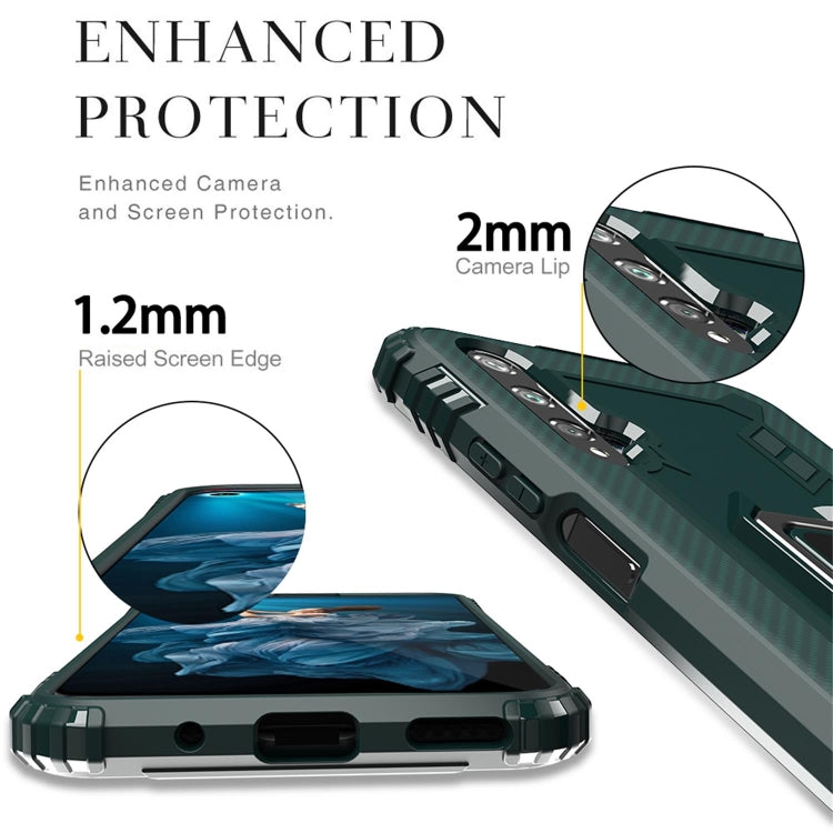RING ARMOR Tvrdený kryt pre Huawei Nova 5T / Honor 20 - zelený